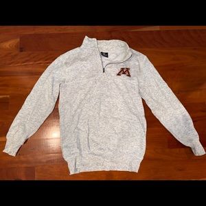 University of Minnesota Quarter Zip in Grey